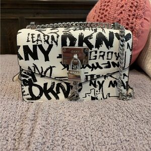 DKNY Monochrome Graphic Crossbody Bag